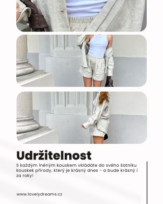 Lněné kousky nesmí chybět v žádném šatníku. #lovelydreams #linen #clothes #handmade #care #sustainability #czech #fashion...